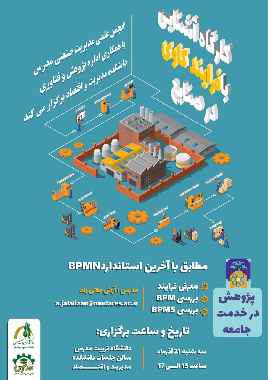 کارگاه آموزشی «آشنایی با فرآیندکاوی در صنایع»