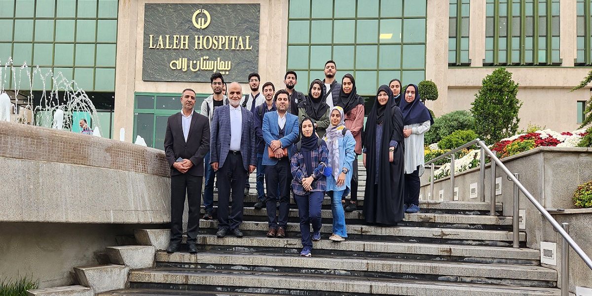 بازدید دانشجویان و اساتید رشته مهندسی سیستم‌های سلامت از بیمارستان لاله
