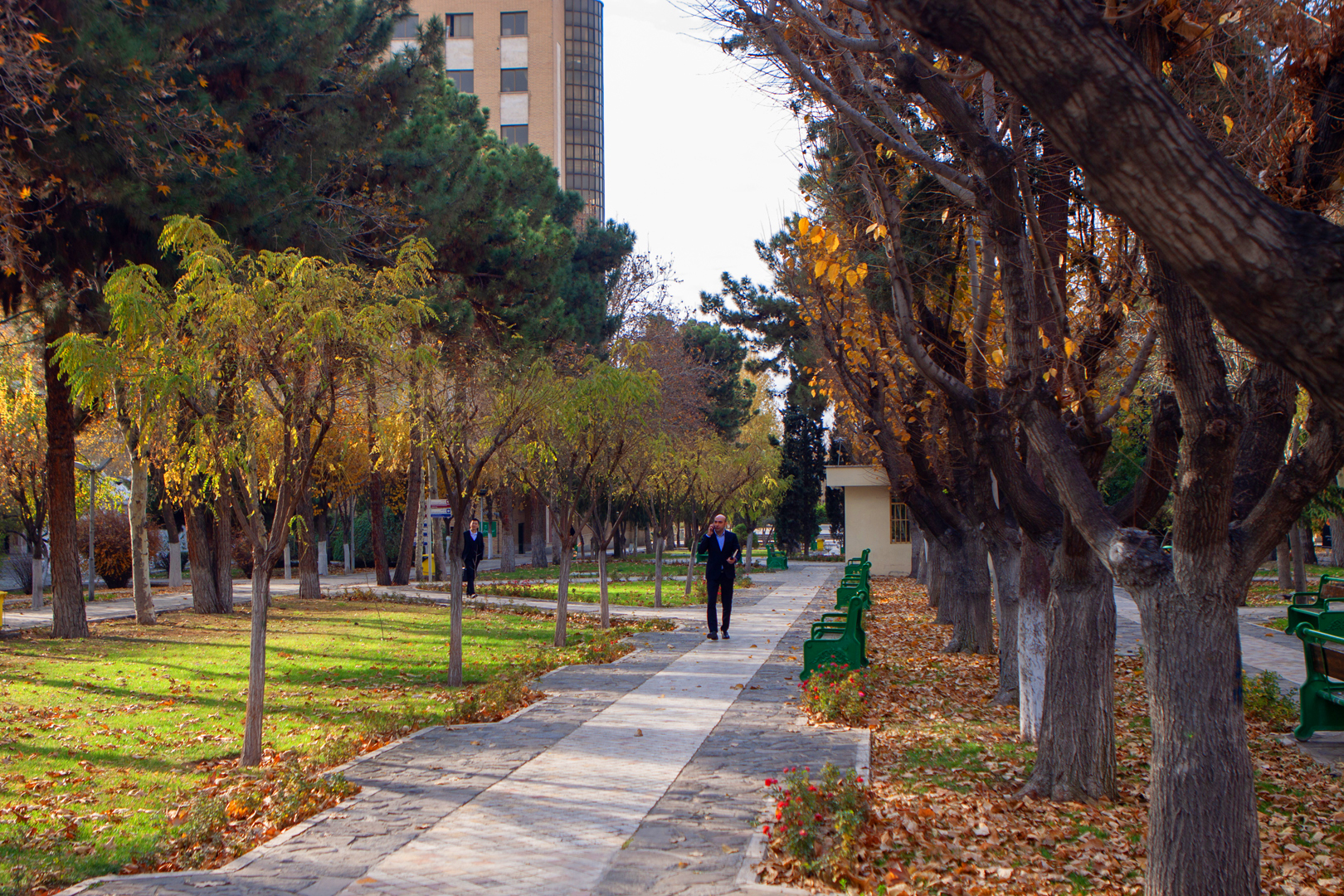 گزارش تصویری از طبیعت پاییزی دانشگاه