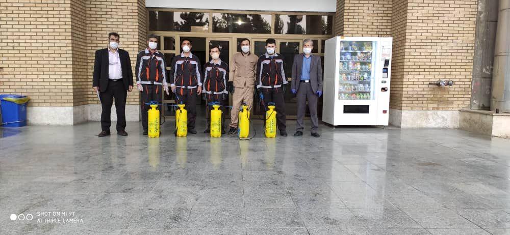 تداوم ضدعفونی کردن دانشگاه برای مقابله با کروناویروس